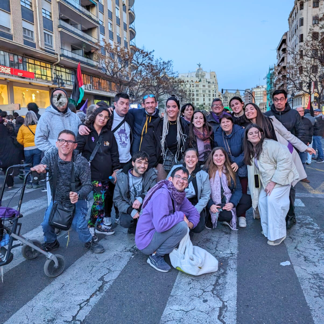 Asprona en la manifestación del 8M